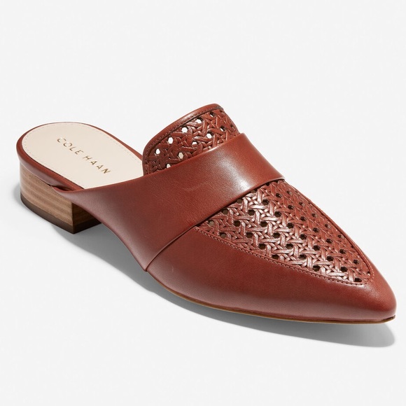 Cole Haan Shoes - New Cole Haan Marlee Mule in Cherry Mahogany Weave